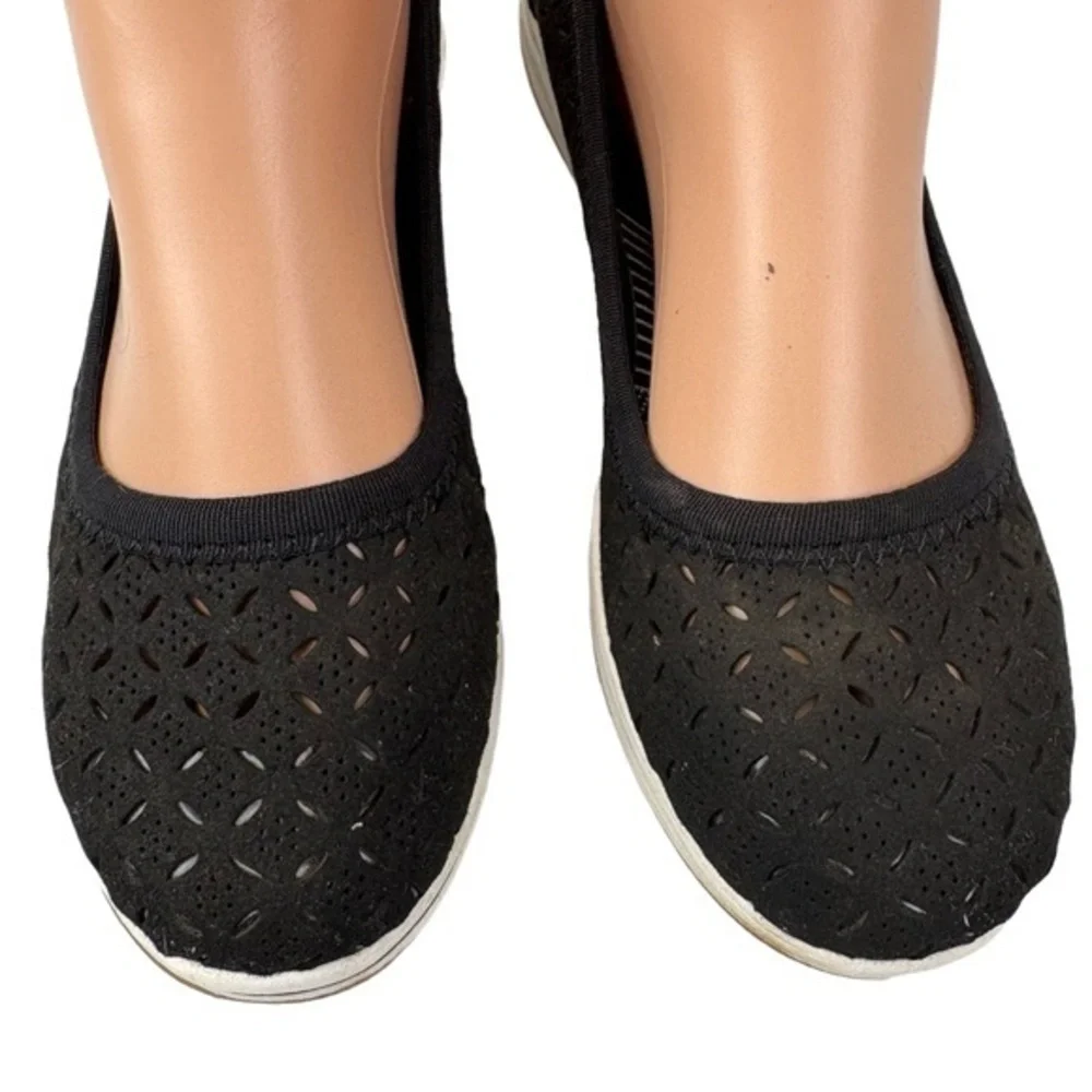 Clarks Cloudsteppers Womens 7M‎ Black Breeze Roam Slip-On Shoes Flats